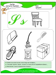 S Sesi Çalışma Sayfaları